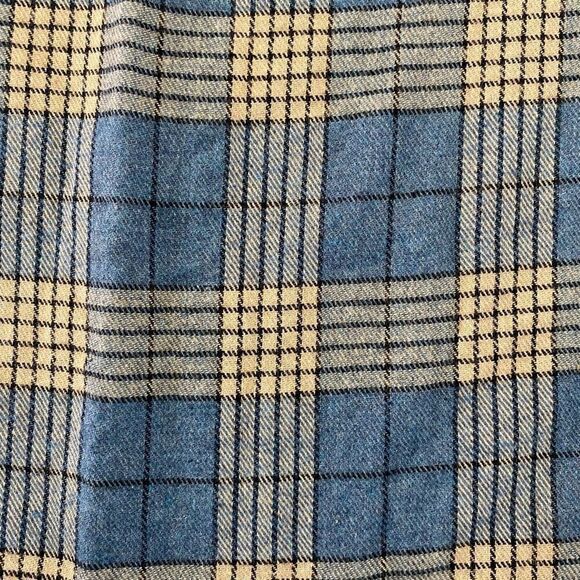 Free people Sunday morning sleep shirt sapphire blue plaid small new - Picture 11 of 12